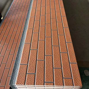 External Wall Cladding With Steel Structure House Sandwich Panels for Outside Usage thumbnail-2