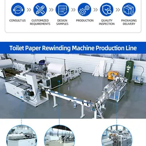 New Design Professional Toilet Tissue Paper Roll Machines Toilet Tissue Making Machine in China Price thumbnail-3