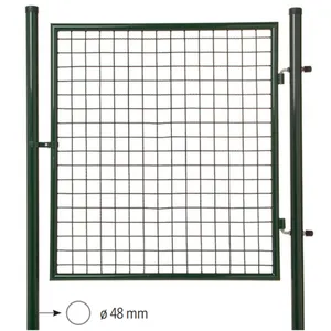 3D Mesh Fencing Round Tube Garden Gate With Individual Lock Set Packaging thumbnail-4