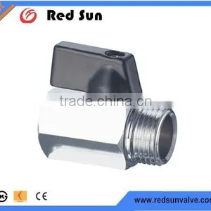HR2110 Brass Mini Ball Valve With Short Handle thumbnail-1