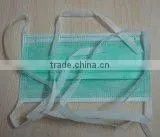 Disposable Non-woven PP White Blue Green Face Mask With Ties thumbnail-3