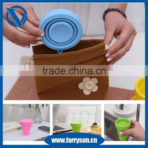2016 Popular Eco-friendly Silicone Collapsible Travel Cup thumbnail-3