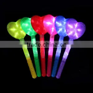 Color Star/Heart LED Light Stick Shiny Cheering Glow Flash Light Stick Christmas Gift Party thumbnail-5