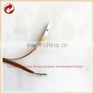 High-quality Metal Aluminum Clothing Custom Silk Ribbon Seal Tag thumbnail-4