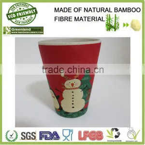 Christmas Bamboo Fiber 300ml Water Cup,colorful Coffer Mug thumbnail-1