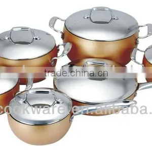 10Pcs Colorful Geman Technologic Aluminium Cooking Pot With HPC thumbnail-1