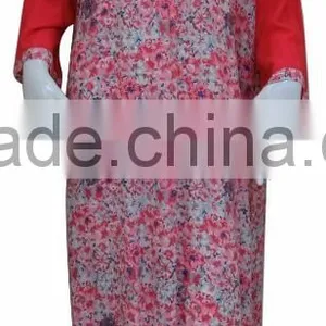 100% Rayon Maxi Dress,long Dress, Muslim Throbe With Lace thumbnail-3