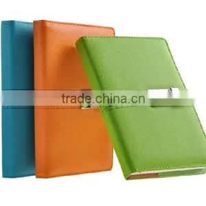 2016 New Design Promotion Pretty Leather Notebook With Lock & Pen thumbnail-2