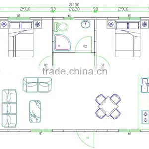 Modern Heat and Sound Insulated Prefab House China Prefabricated House/villa thumbnail-3