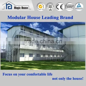 Qualified Steel Security Two-storey Prefab House for Domitory thumbnail-1