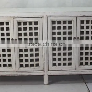 Chinese Antique Furniture/ Louver Door Cabinet thumbnail-1