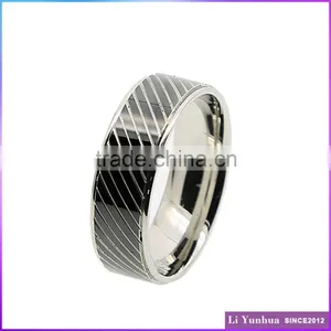 Stainless Steel Perfect Design Knuckle Ring Engraved IP Black Rings for Men thumbnail-1