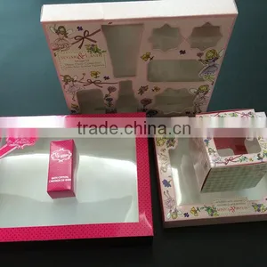 2015 Custom Wholesale High Grade Cosmetics Box With Transparent Window thumbnail-1