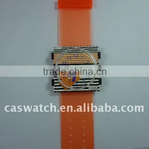 Fashion Best Price PVC Band Leather Band Strap Watch Accessory Accessories Cartoon Post Stamp Watch thumbnail-1