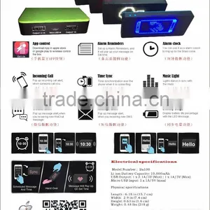 Bluetooth LED Power Bank /LED Colck/ New Corporate Gifts Power Bank thumbnail-4