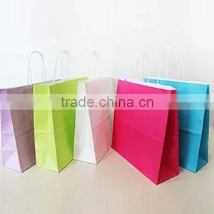 OEM Production Customized White Kraft Craft Paper Bag for Wine thumbnail-1