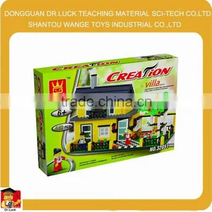 Factory Price DIY Villa Enlighten Brick Toys Model House For Kids thumbnail-1