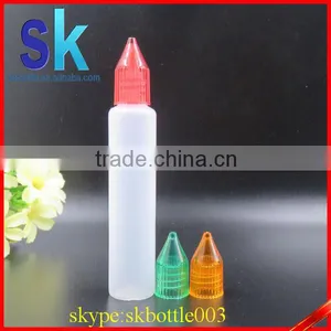 New Unicorn Bottle 30ml Plastic E-liquid Bottle With Screw Cap and Thin Dropper thumbnail-2