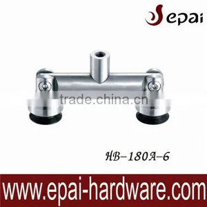 Stainless Steel Fasten on Wall 180 Degree Panel Glass Connector thumbnail-1