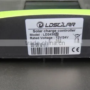 12V 24V PWM Solar Charge Controller 30A With LCD Screen thumbnail-6