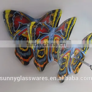 Creative Style Butterfly Blue Glass Plate of Three Layers thumbnail-4