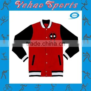 Wholesale Cheap Cotton Varsity Jacket thumbnail-1