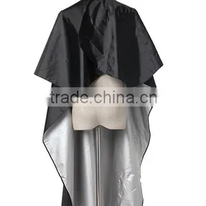 Black Waterproof Hair Cutting Gown Cape Hairdresser Cloth thumbnail-2