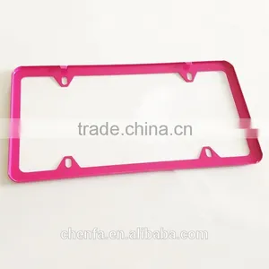 2015 Wholesale Pink Custom License Plate Frames thumbnail-3