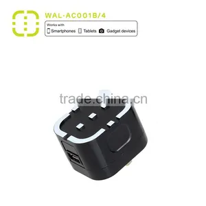 2016 Walnut MFI Certificed 2.1A USB Main Charger With Colorful Box thumbnail-3