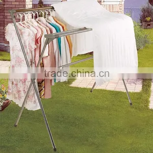 Outdoor Adjustable Stainless Steel Clothing Display Rack thumbnail-1