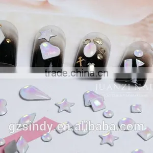 Best Price ! Bling Bling White Opal Hotfix Stones Wholesale ZX:SZ578 thumbnail-4