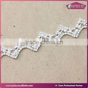 Diamante Rhinestone Sewing Chain Trim thumbnail-1
