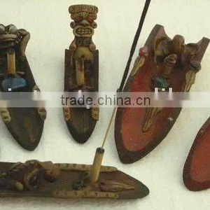 Canoe Shape Bamboo Stick Incense Holder thumbnail-1