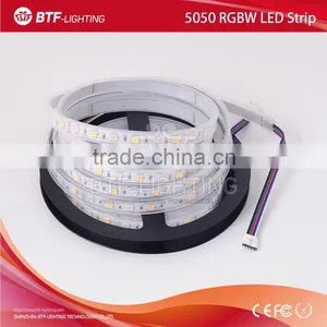 5m 5050 RGBW Led Strip 60leds/m RGB+Warm White Led Strip Tube-Waterproof IP67 White PCB DC12V SMD 5050 Mixed RGB Color thumbnail-1