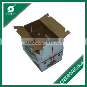CARDBOARD PACKING BOX FOR STRAWBERRY CORRUGATED PACKING BOX WITH HANDLE thumbnail-3