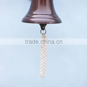 Vintage Marine Nautical Brass Wheel Wall Hanging Ship Bell NBB 009 thumbnail-6