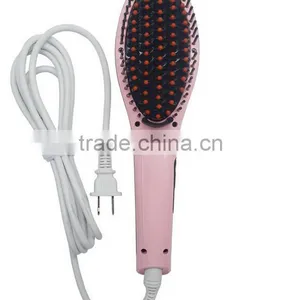 Manufacturers Original Beautiful Star Hair Straightener Comb Brush With LCD Display With CE ROSH UL thumbnail-4