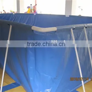 Steel Frame Pool/ Metal Rectangular Frame Pool for Sale thumbnail-5