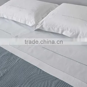 300 Thread Count Cotton Hand Embroidery Bed Sheet thumbnail-3