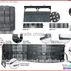 Flexible Led Display, Outdoor/Indoor Soft Curtain,9.375mm Smd, Ultra Slim, High Refresh thumbnail-2