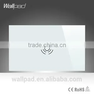 Whosaler Wallpad Waterproof LED White Crystal Glass 110~250V US 120 Standard Electrical Touch Screen Doorbell Switch Door Bell thumbnail-1