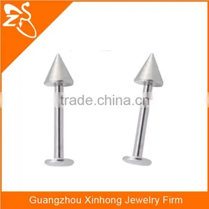 Wholesale 316 L Stainless Steel Piercing Labret, Custom Spike Labret Piercing Jewelry, Mens Labret Body Piercing Jewelry thumbnail-1