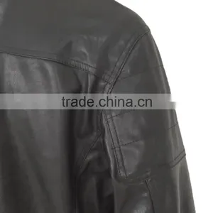 2016 Modern Style Spring and Autumn Men PU Leather Jacket thumbnail-6