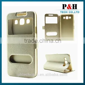 2015 Hot Selling New Style PU Leather Flip Case Cover Flip for Samsung Galaxy E7 thumbnail-2