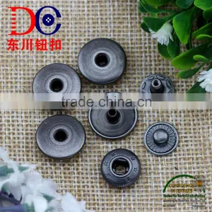 15mm Metal Brass Snap Button Antique Brass Button for Fashion Clothing thumbnail-2