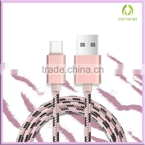 2016 Fashion Portable Fast Charging Nylon Cable Type-C to USB2.0 Data Line thumbnail-4