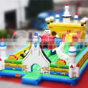 Giant Inflatable Obstacle Course for Sale, Airplane Inflatable Amusement Park, Inflatable Fun City thumbnail-4