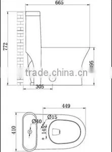 Hot Sale Siphonic Washdown One Piece Toilet Wholesaler From China thumbnail-2