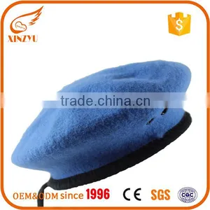 Wholesale Custom Softtextile Beret Cap as Decorate Knitted Beret Cap thumbnail-2