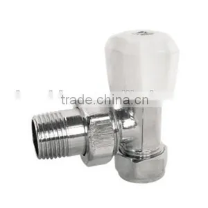 Brass Radiator Valve With Water Polishing Chrome Plated thumbnail-1